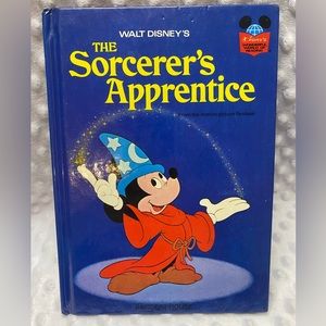 1973 Vintage Disney “The Sorcerers Apprentice” Hardcover Mickey